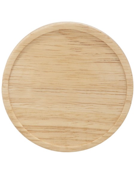 Tazza in ceramica Heart con coperchio in legno da 400 ml