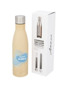 Borraccia termica con isolamento sottovuoto in rame effetto legno da 500 ml Vasa