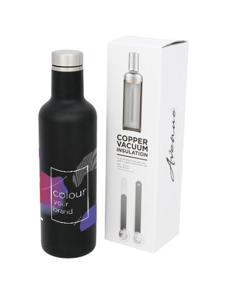 Bottiglia termica Pinto con isolamento sottovuoto in rame da 750 ml