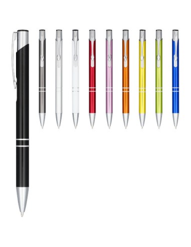 Penna a sfera anodizzata Moneta (inchiostro blu)