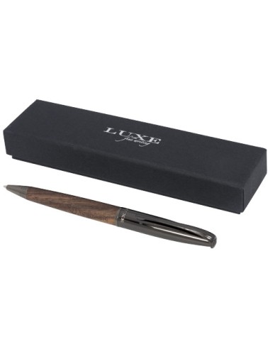 Penna a sfera con serbatoio in legno Loure (inchiostro nero)