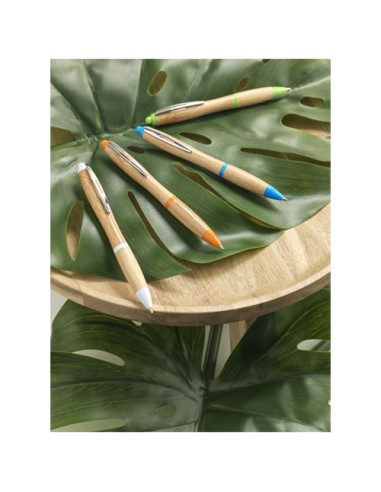 Penna a sfera in bambù Nash (inchiostro blu)