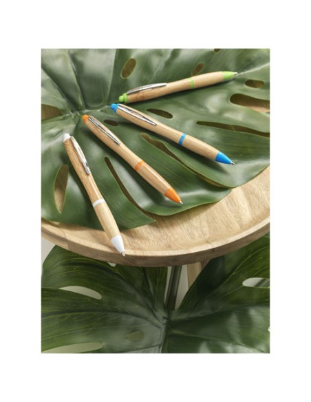 Penna a sfera in bambù Nash (inchiostro blu)