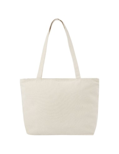 Shopper in cotone 320 g/m² con zip Ningbo - 15L