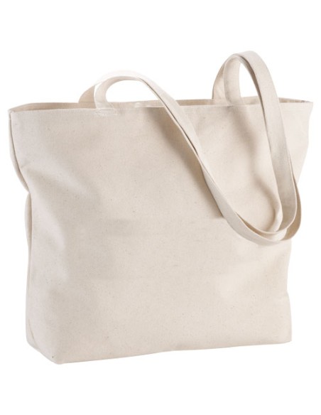 Shopper in cotone 320 g/m² con zip Ningbo - 15L