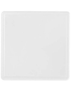 Sottobicchiere quadrato in plastica con inserto di carta Ellison