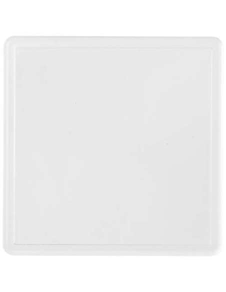 Sottobicchiere quadrato in plastica con inserto di carta Ellison