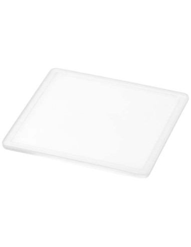 Sottobicchiere quadrato in plastica con inserto di carta Ellison