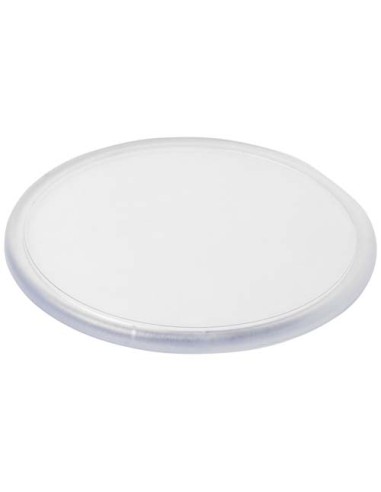 Sottobicchiere Ellison in plastica di forma rotonda con inserto di carta