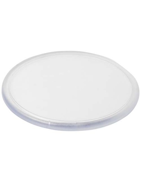 Sottobicchiere Ellison in plastica di forma rotonda con inserto di carta