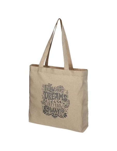 Tote bag con fondo ampio in tessuto riciclato 210 g/m² Pheebs - 13L