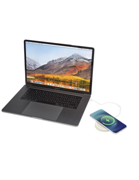 Stazione di ricarica Naka da 5 W realizzata con paglia di grano