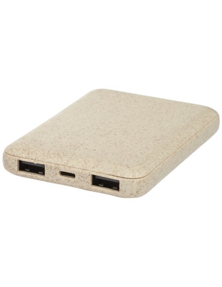 Power bank Asama da 5000 mAh realizzata con paglia di grano