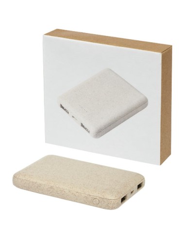 Power bank Asama da 5000 mAh realizzata con paglia di grano