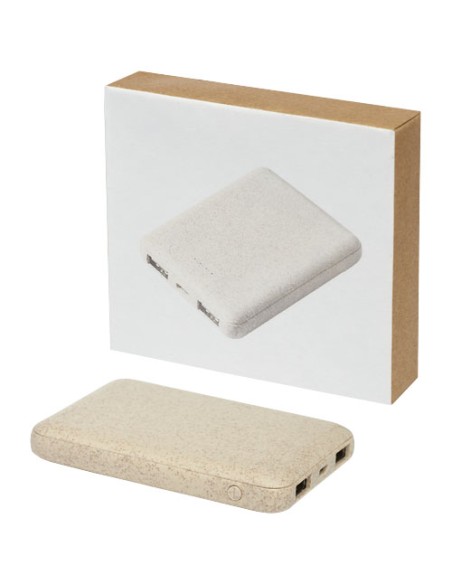 Power bank Asama da 5000 mAh realizzata con paglia di grano