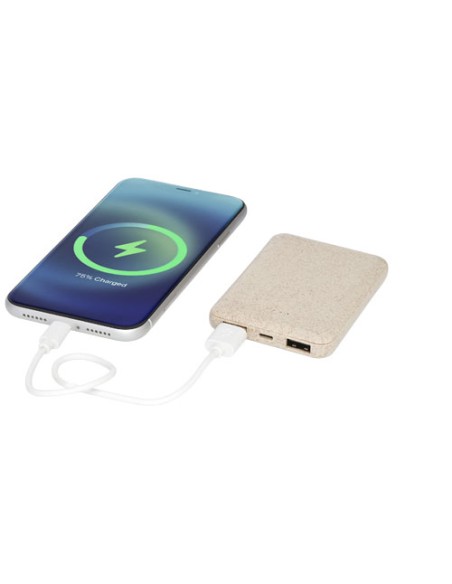 Power bank Asama da 5000 mAh realizzata con paglia di grano