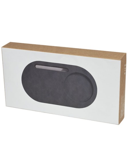 Organizer da scrivania Klip con stazione di ricarica da 5 W