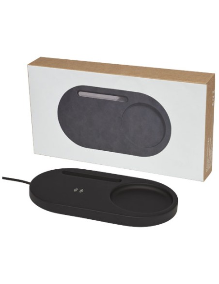 Organizer da scrivania Klip con stazione di ricarica da 5 W