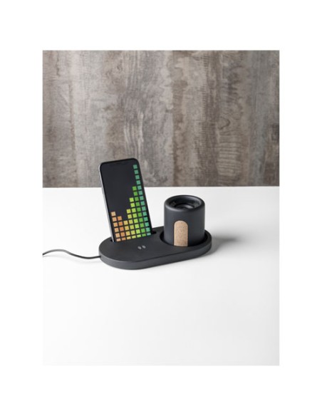 Organizer da scrivania Klip con stazione di ricarica da 5 W