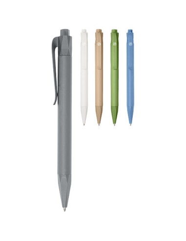 Penna a sfera Terra in plastica da mais (inchiostro blu)