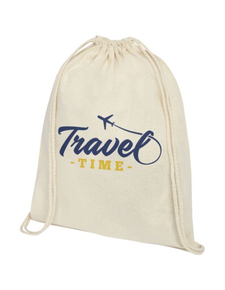 Zaino con cordoncino Oregon in cotone da 140 g/m² - 5L