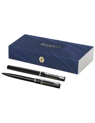 Waterman set penna a sfera e penna roller Allure (inchiostro blu)