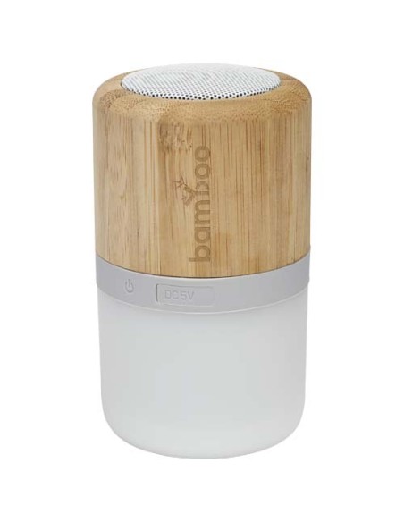 Speaker Bluetooth® in bambù Aurea con luce 