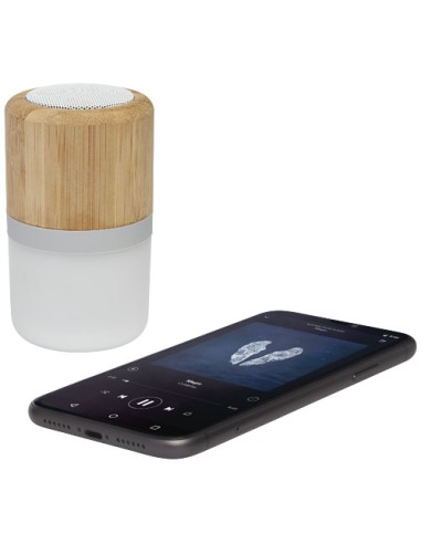 Speaker Bluetooth® in bambù Aurea con luce 
