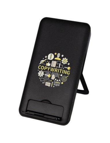 Stazione di ricarica in plastica riciclata da 10 W con supporto per telefono Loop