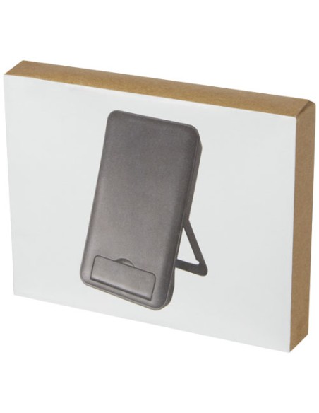 Stazione di ricarica in plastica riciclata da 10 W con supporto per telefono Loop