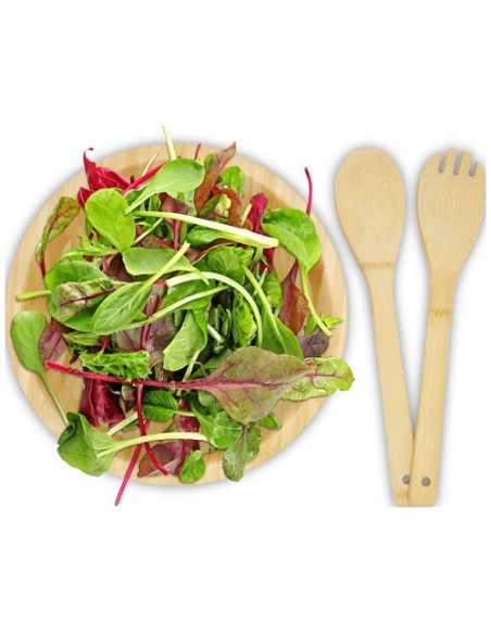 Ciotola e utensili Argulls in bambù per insalata