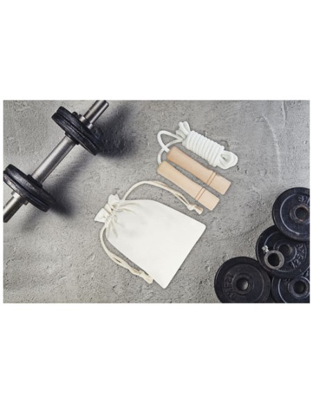 Corda per saltare Denise in legno con custodia in cotone