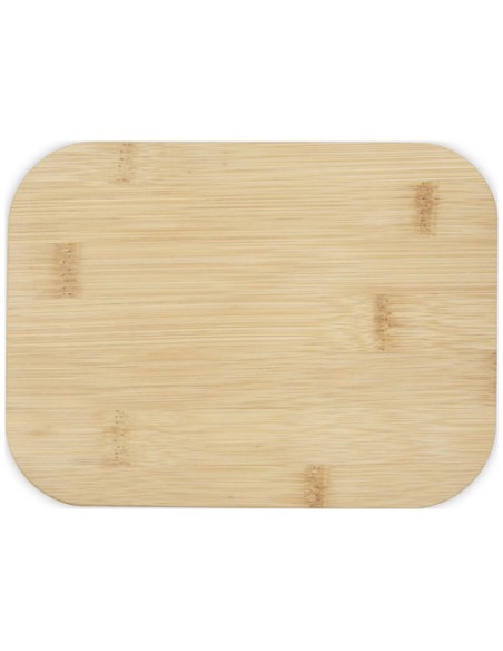 Contenitore per pranzo Roby di vetro con coperchio in bambù da 1000 ml