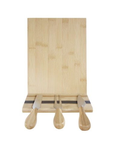 Tagliere e utensili Mancheg magnetici per formaggio in bambù
