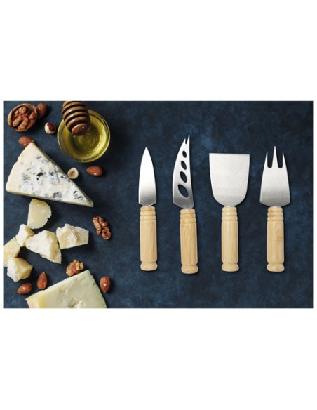 Set per formaggio Cheds da 4 pezzi in bambù