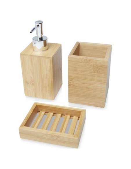 Set da bagno Hedon da 3 pezzi in bambù