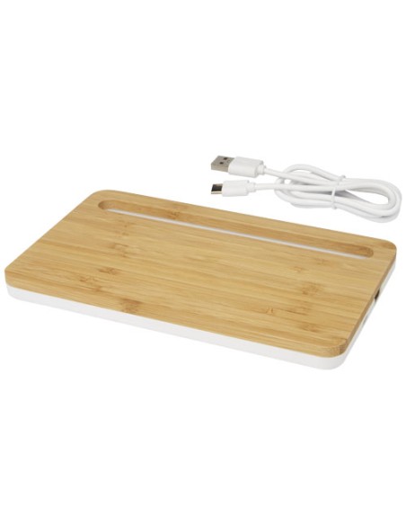 Caricabatterie wireless da 10 W in bambù Medake