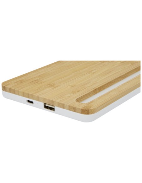Caricabatterie wireless da 10 W in bambù Medake