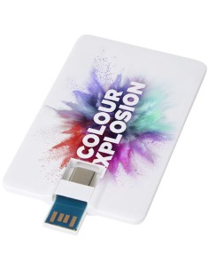 Chiavetta USB 3.0 da 64 GB con porta Tipo-C e USB-A Duo slim