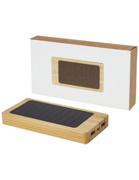 Power bank a energia solare da 8000 mAh in bambù Alata