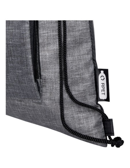 Borsa pieghevole con coulisse in materiale riciclato Ash - 7L