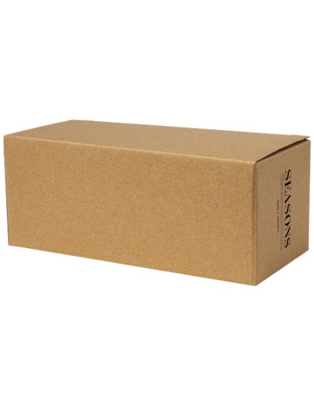 Set di 2 tazze in vetro a doppia parete da 100 ml con sottobicchiere in bambù Manti 