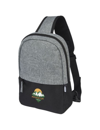 Zaino monospalla bicolore in materiale riciclato certificato GRS Reclaim 3.5L