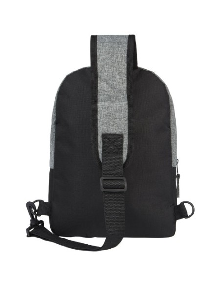 Zaino monospalla bicolore in materiale riciclato certificato GRS Reclaim 3.5L