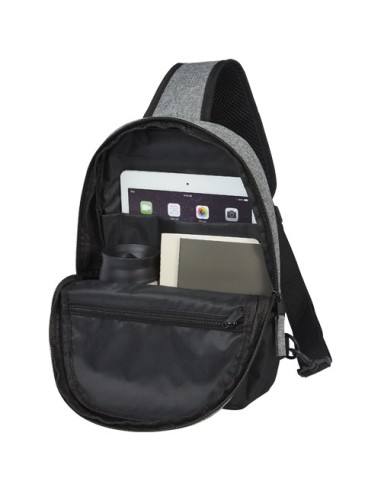 Zaino monospalla bicolore in materiale riciclato certificato GRS Reclaim 3.5L