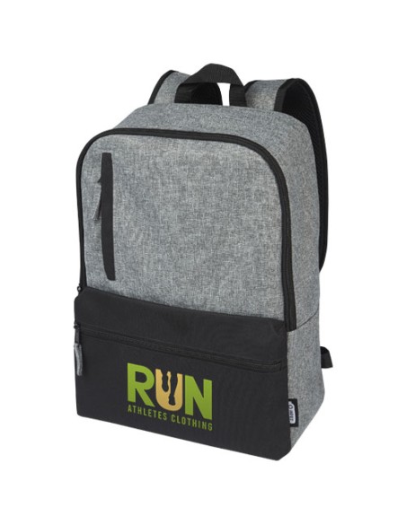 Zaino bicolore per portatile da 15" in materiale riciclato certificato GRS Reclaim 14L