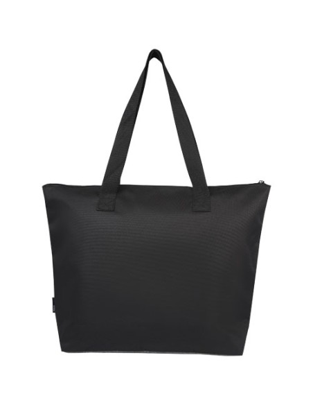 Tote bag bicolore con zip in materiale riciclato certificato GRS Reclaim 15L