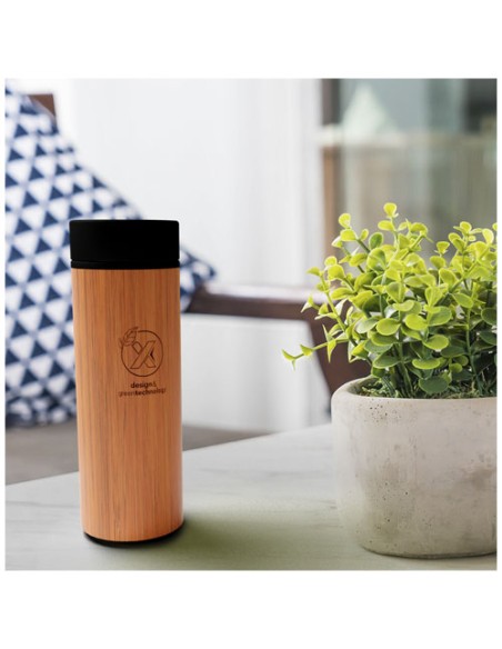 Borraccia termica SCX.design D11 da 500 ml in bambù