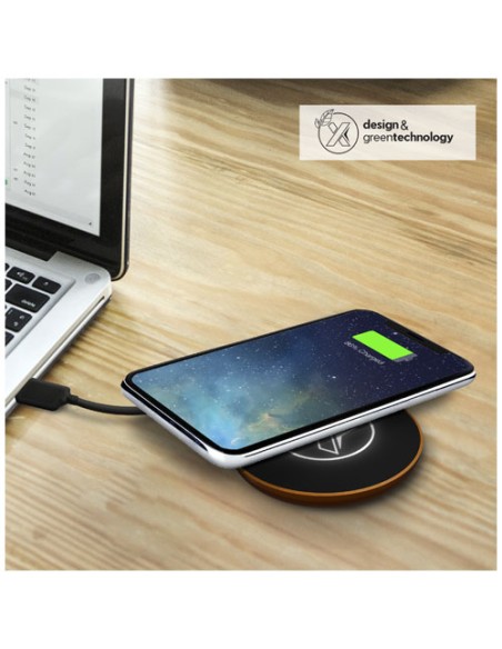 Stazione di ricarica wireless in legno SCX.design W13 da 10 W