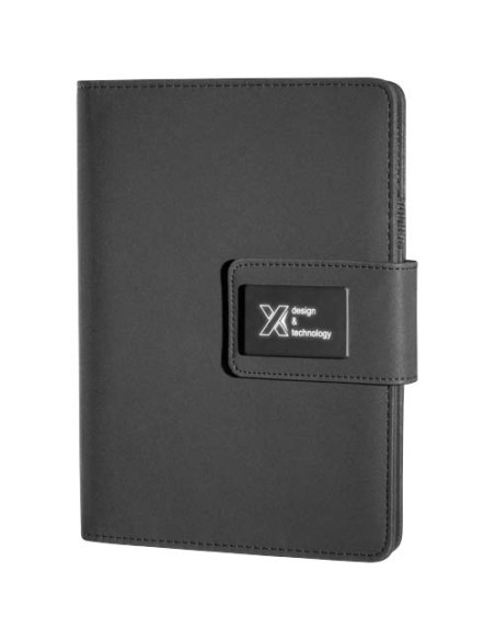 Blocco note con power bank luminoso SCX.design O16 in formato A5